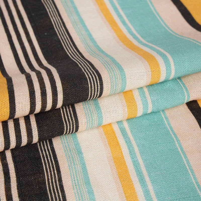 قماش طباعة نافث للحبر الرقمي من الكتان القابل للتنفس