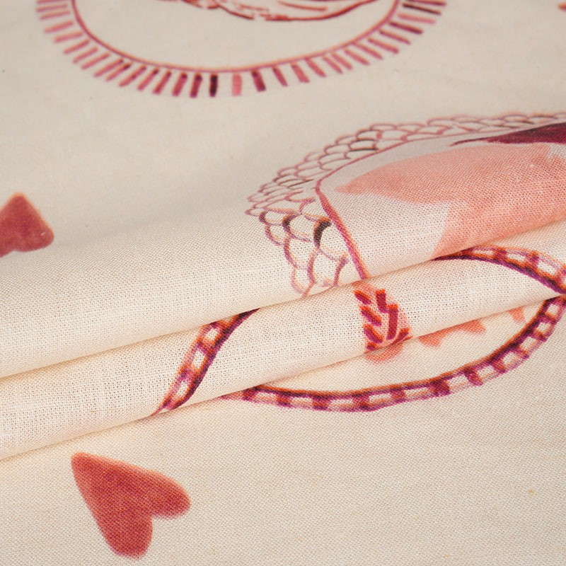 قماش طباعة نافث للحبر الرقمي من الكتان القابل للتنفس